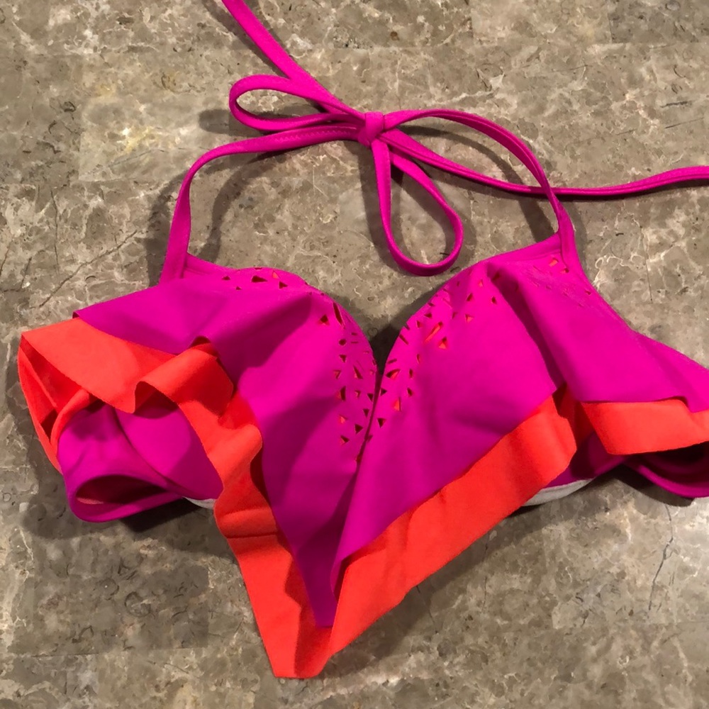 Victoria’s Secret PINK Ruffly Bathing Suit Top